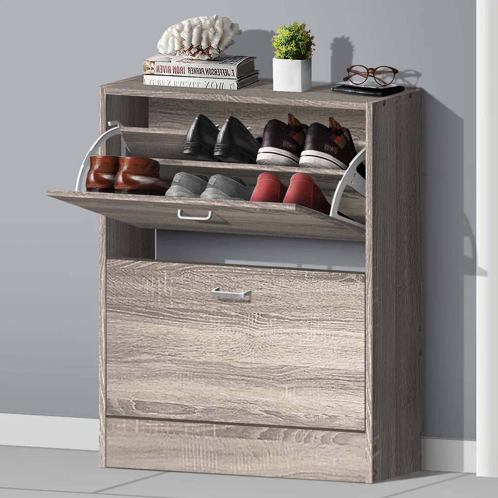 Shoe Rack 2 Layer Dark Brown