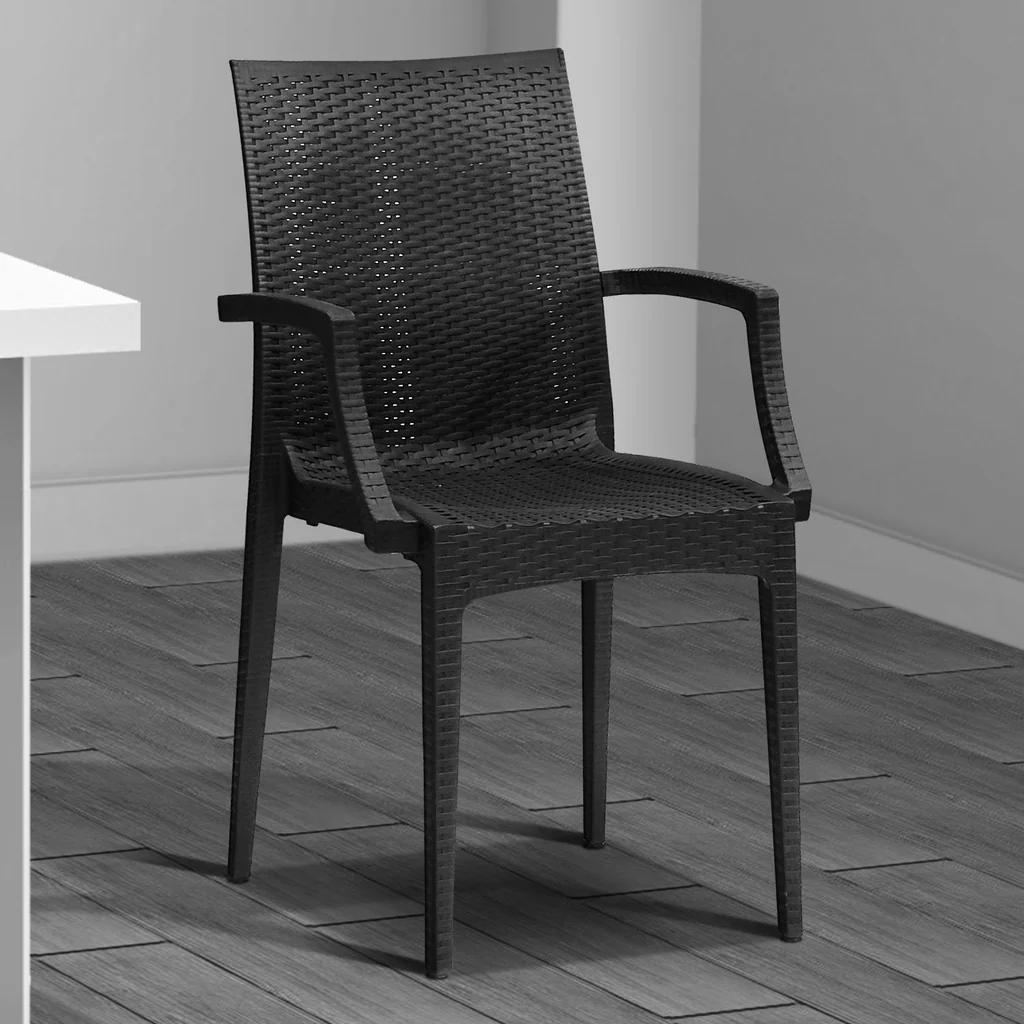Outdoor Dining Set Black — image 4