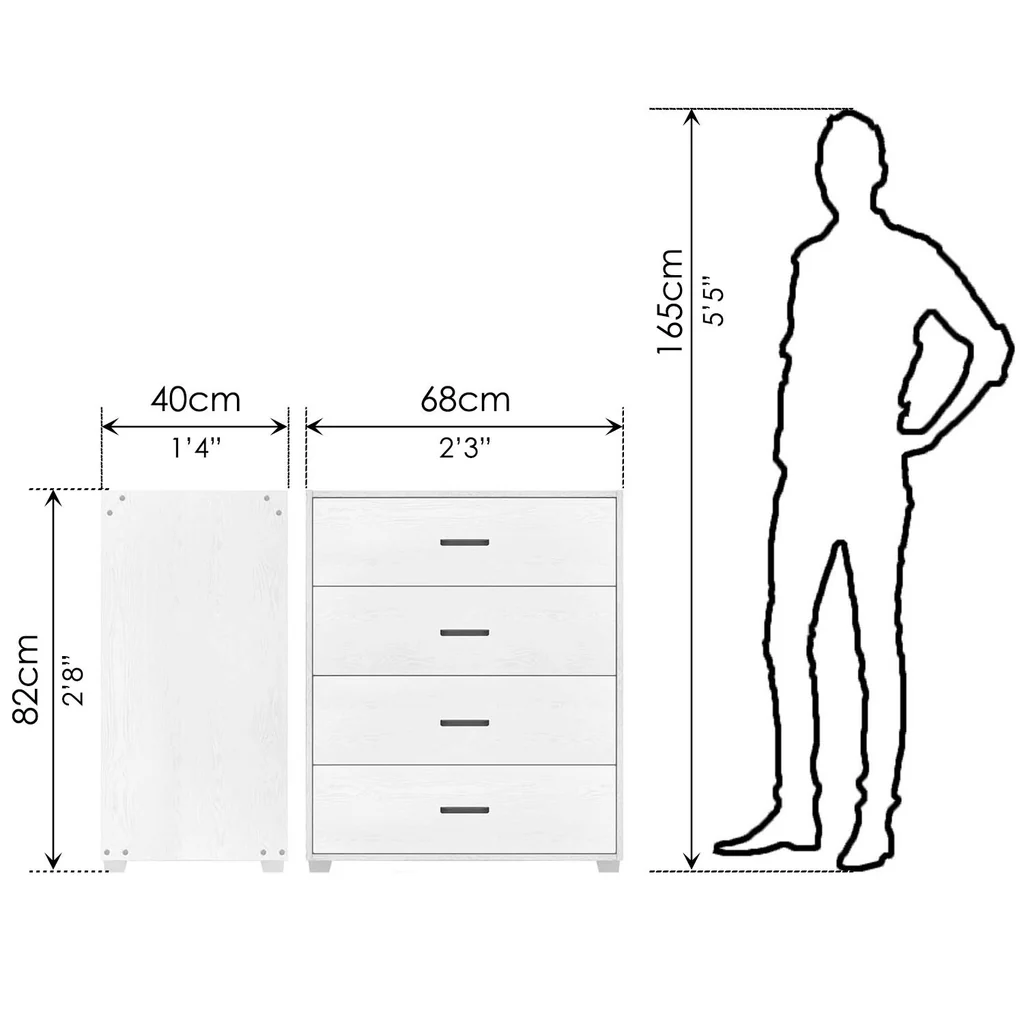 Chest Drawer White — image 3