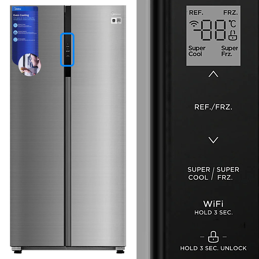 Midea Refrigerator, Inverter (460L) — image 3