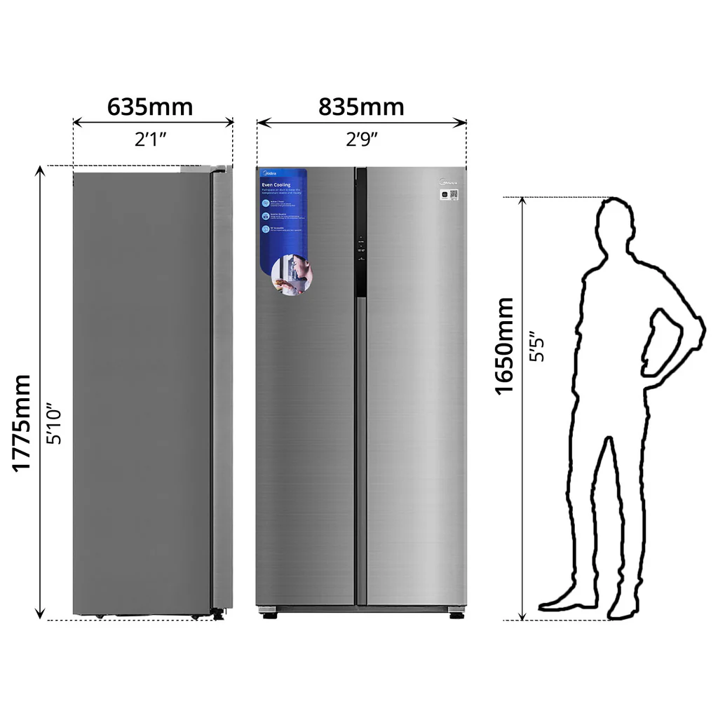 Midea Refrigerator, Inverter (460L) — image 5