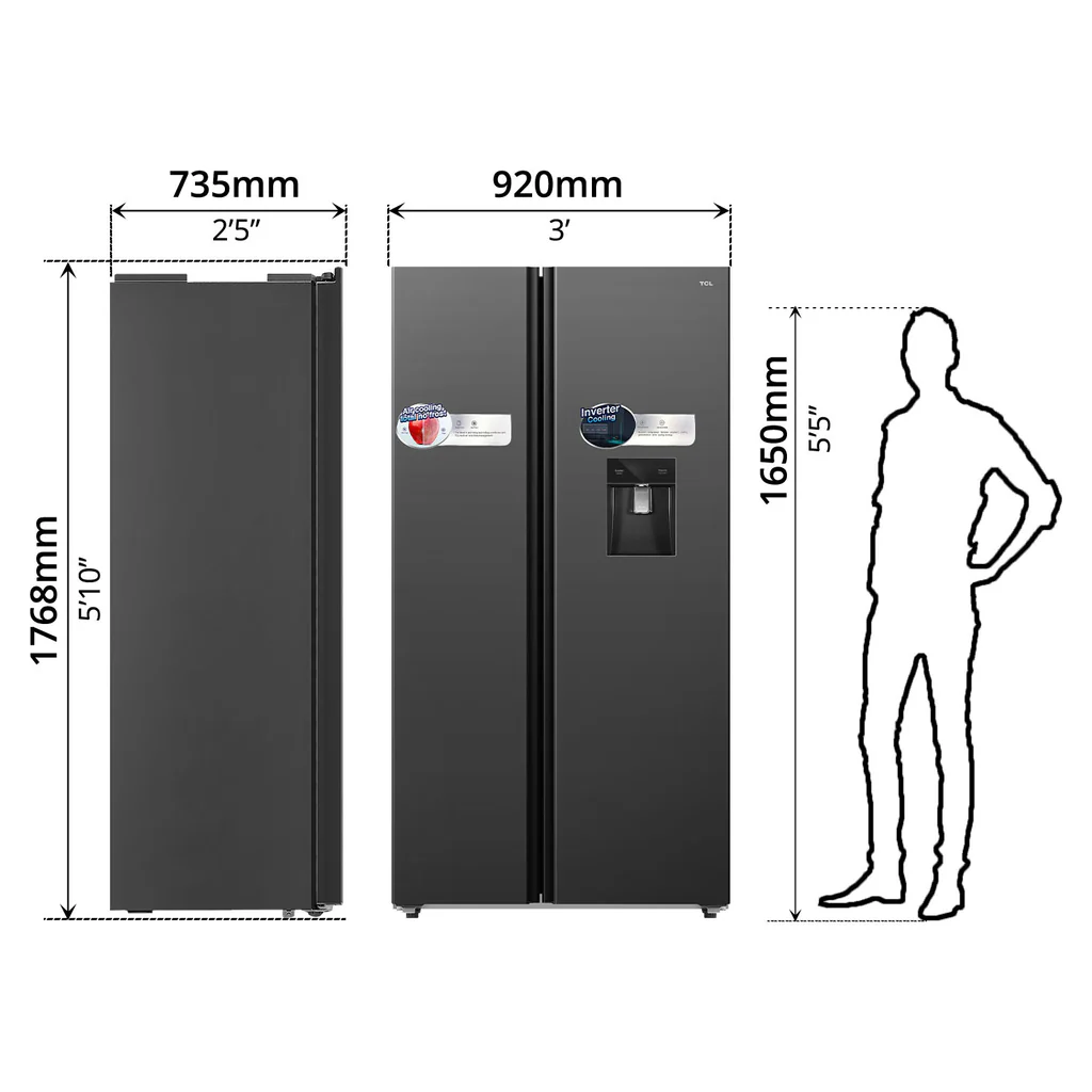 TCL Refrigerator, Inverter (631L) — image 5