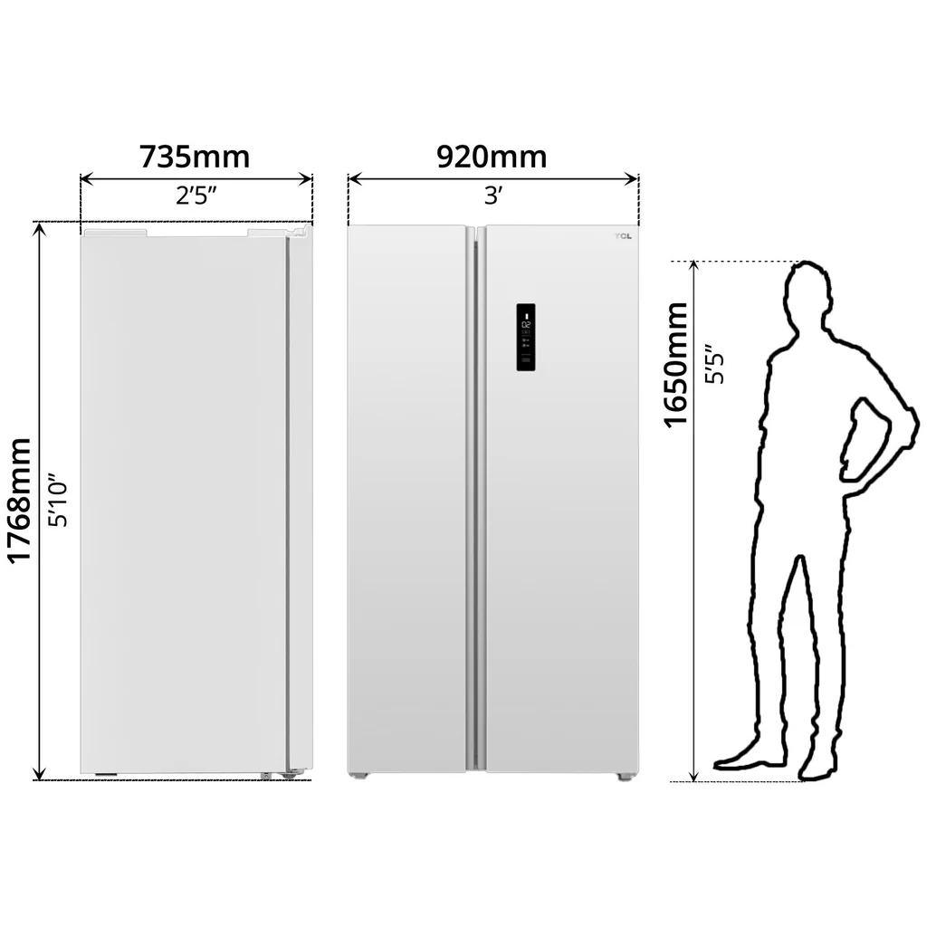 TCL Refrigerator, Inverter (612L) — image 5