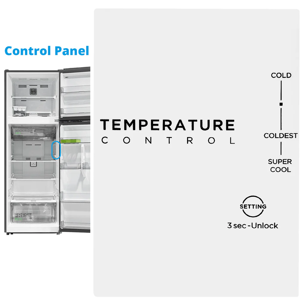 Midea Refrigerator, Inverter (338L) — image 3