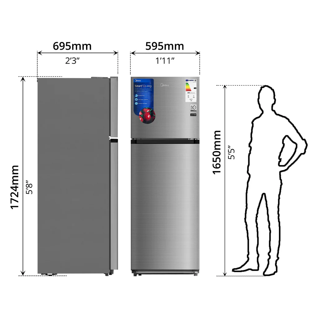 Midea Refrigerator, Inverter (338L) — image 5