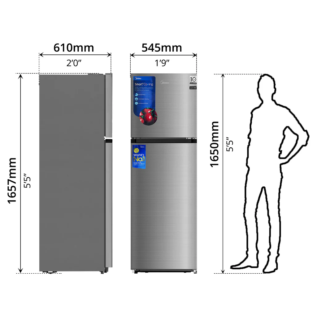 Midea Refrigerator, Inverter (266L) — image 5