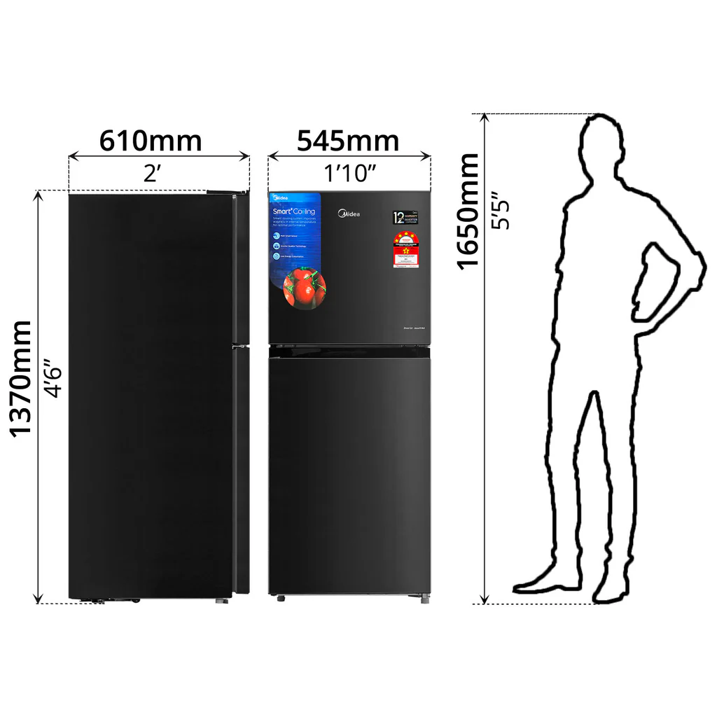 Midea Refrigerator, Inverter (203L) — image 5