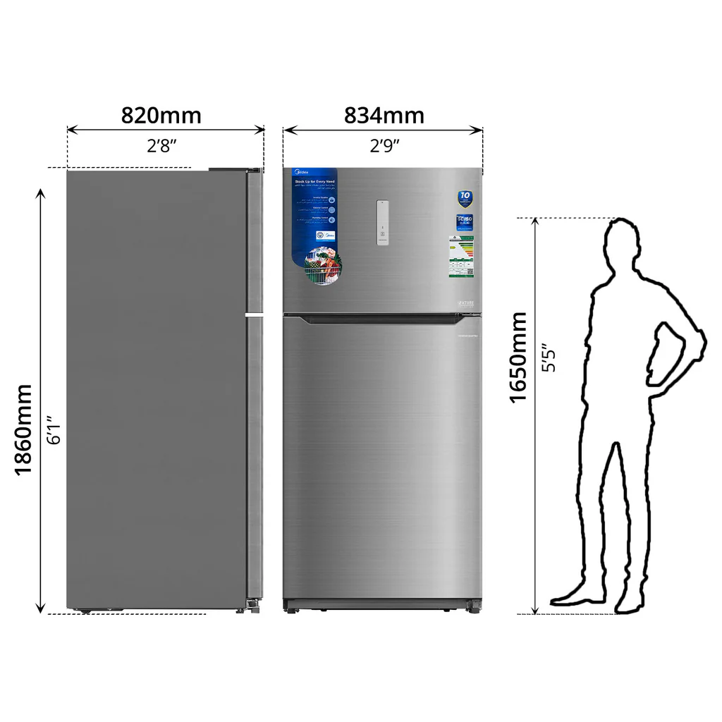 Midea Refrigerator, Inverter (651L) — image 5