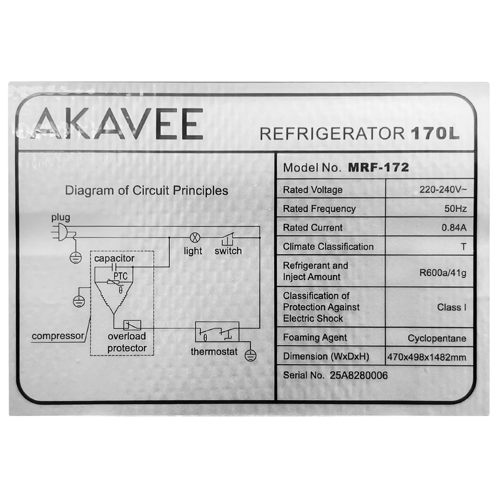 Akavee Refrigerator (170L) Defrost — image 4