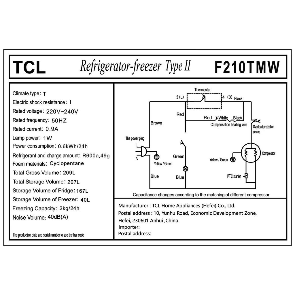 TCL Refrigerator (207L) Defrost — image 3