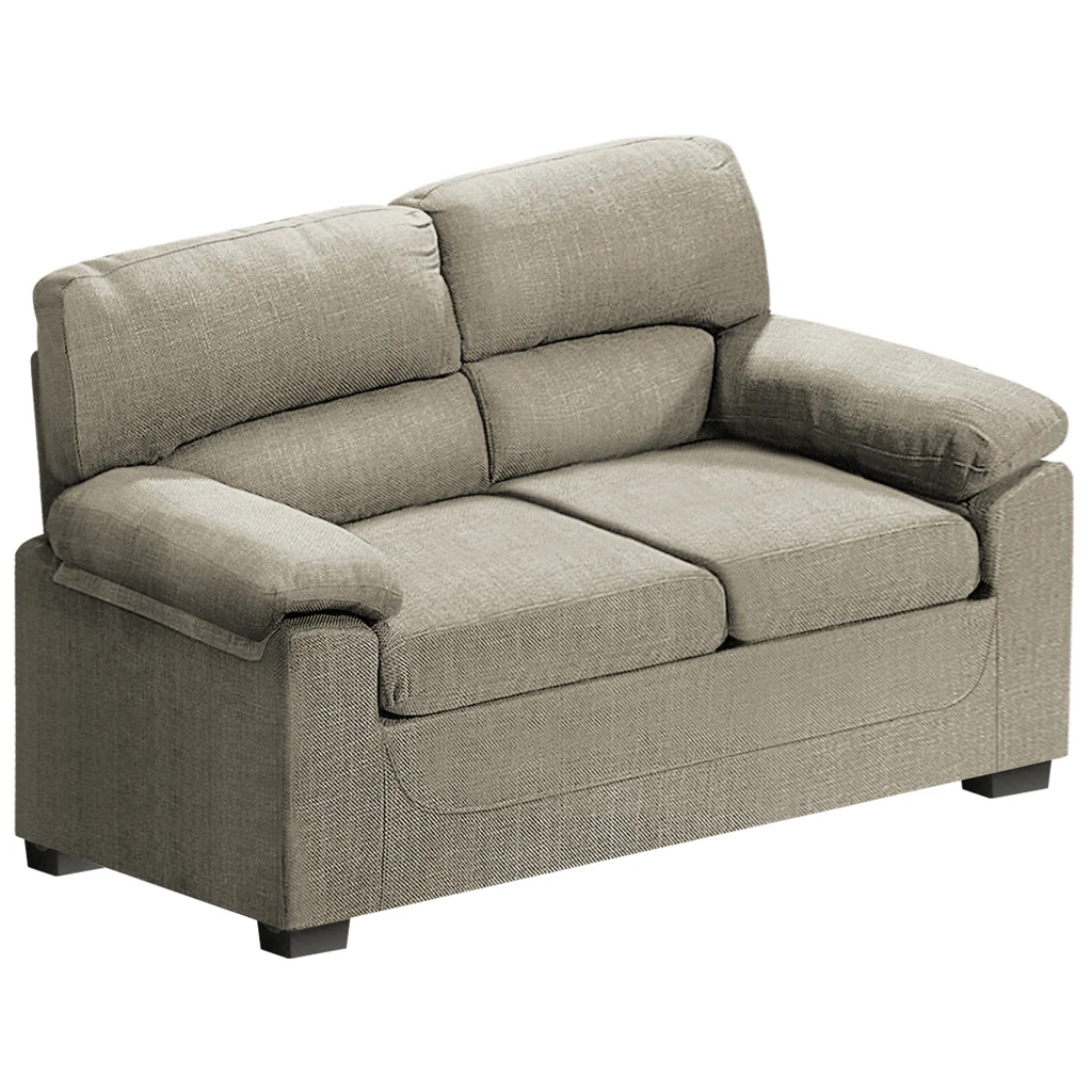 Sofa 2 Seater Light Brown