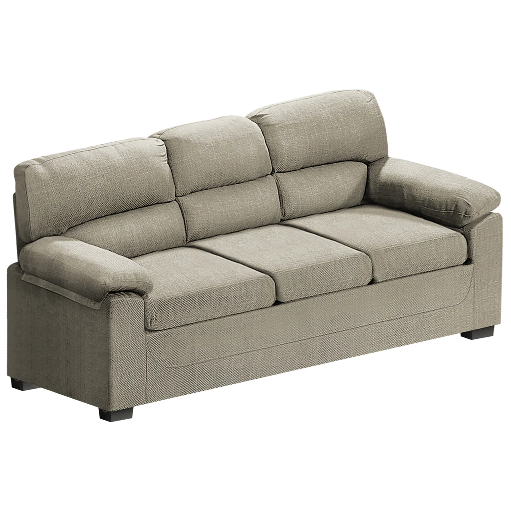 Sofa 3 Seater Light Brown