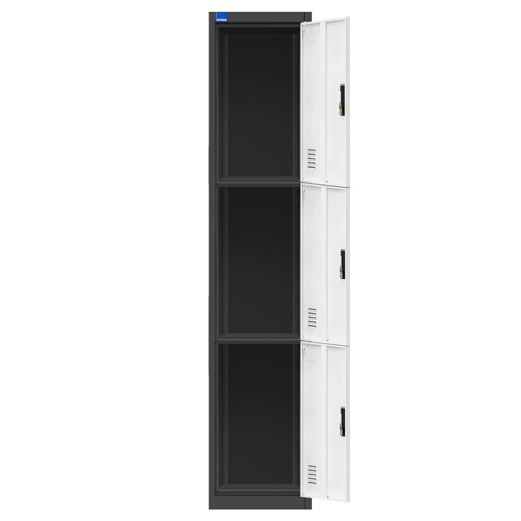 Steel Locker 3 Comp with Lock — image 2