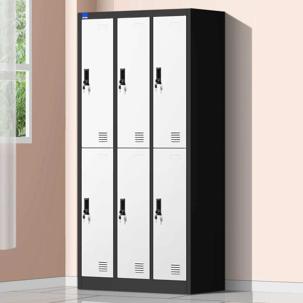 Steel Locker 6 Comp with Lock