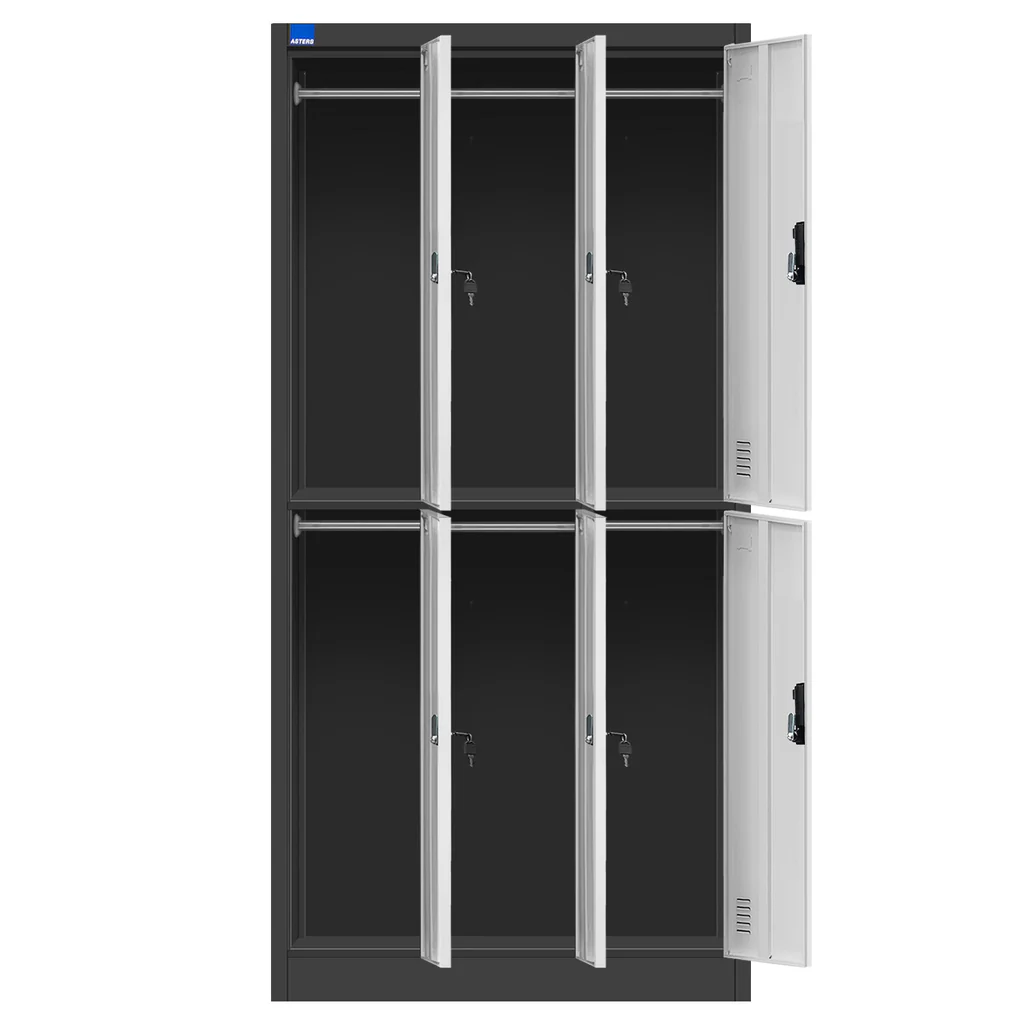 Steel Locker 6 Comp with Lock — image 2