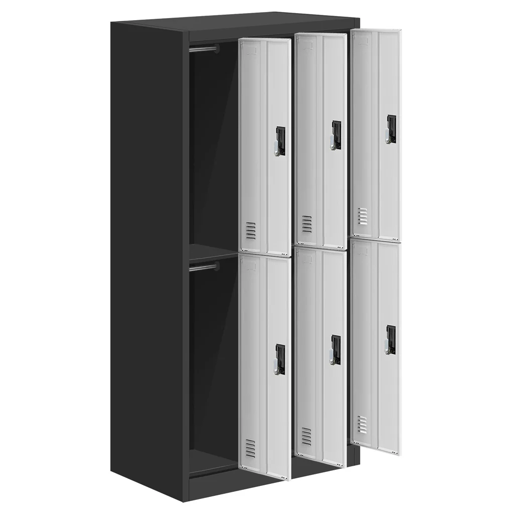 Steel Locker 6 Comp with Lock — image 3