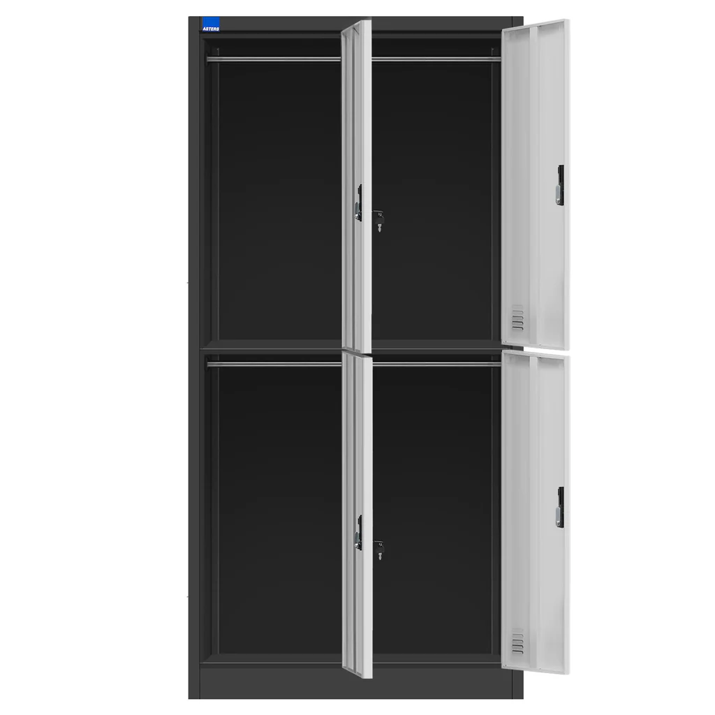 Steel Locker 4 Comp with Lock — image 2