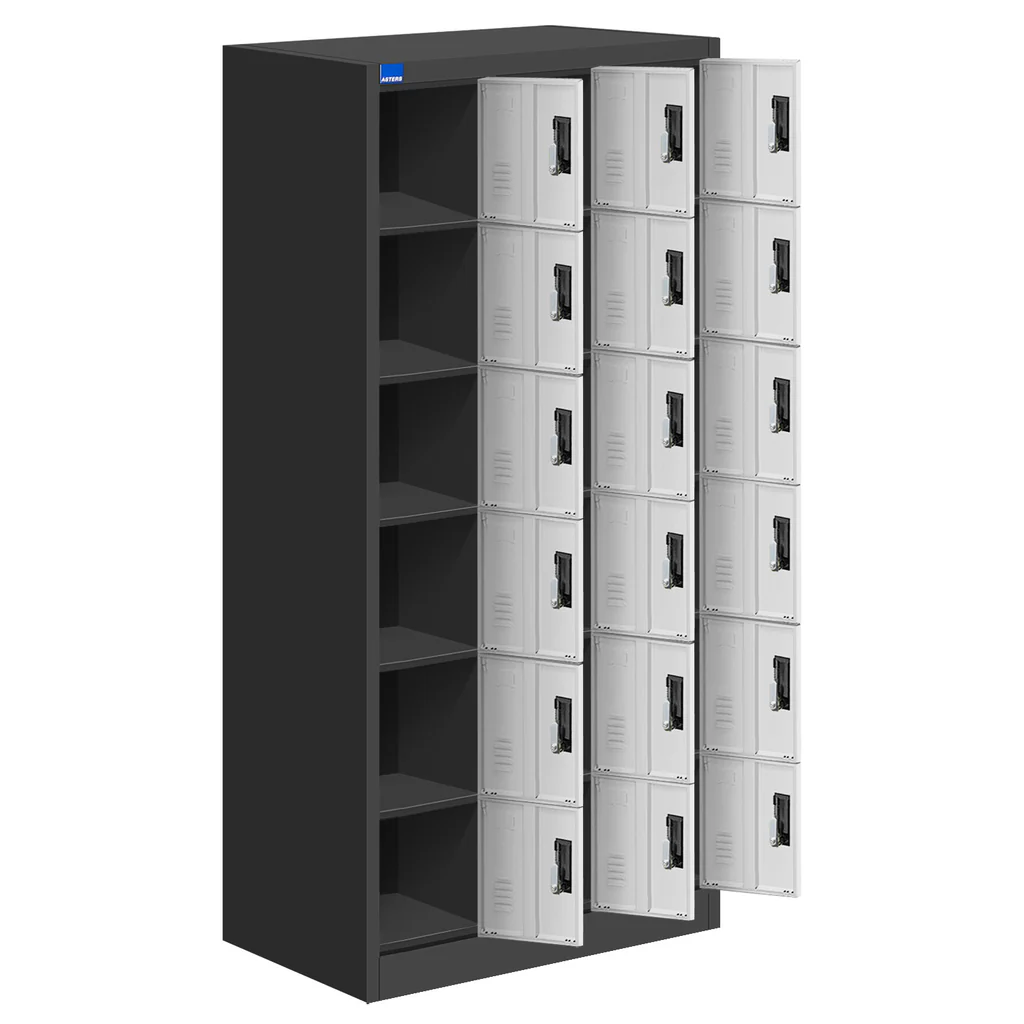 Steel Locker 18 Comp with Lock — image 3