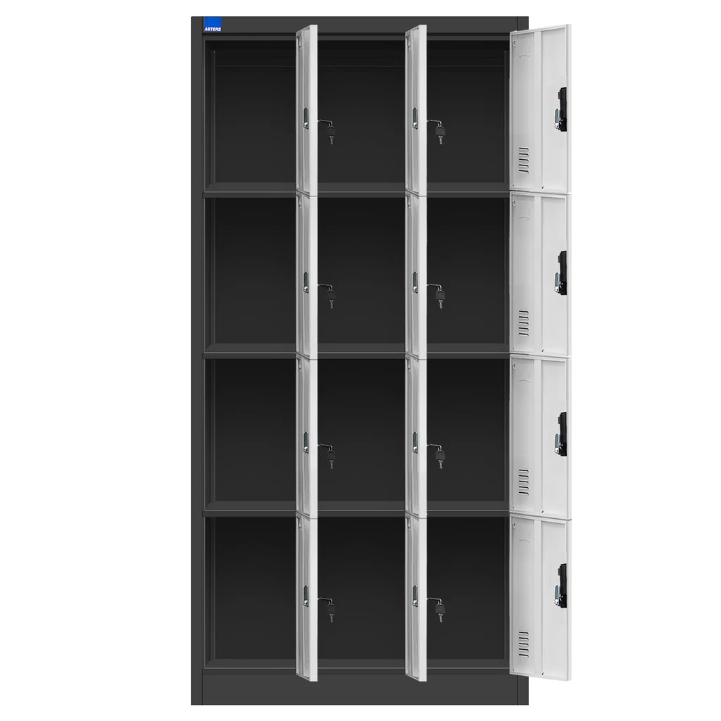 Steel Locker 12 Comp with Lock — image 2