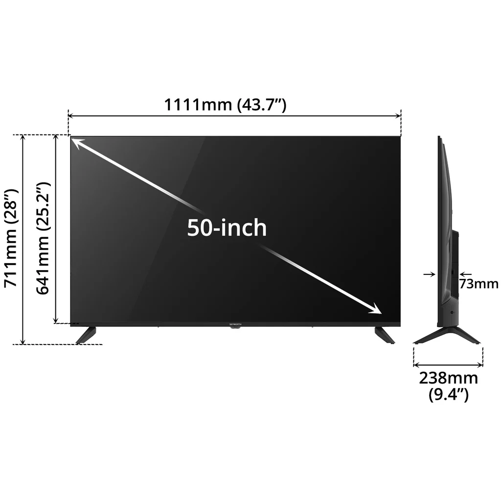 Skyworth 50" TV 2K QLED — image 4