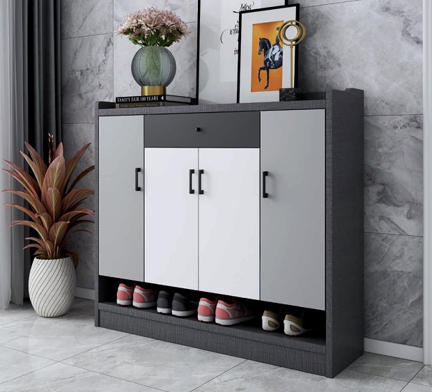 Shoe Rack —White & Grey