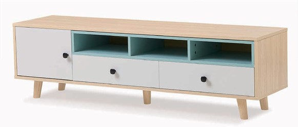 TV Rack Brown/white