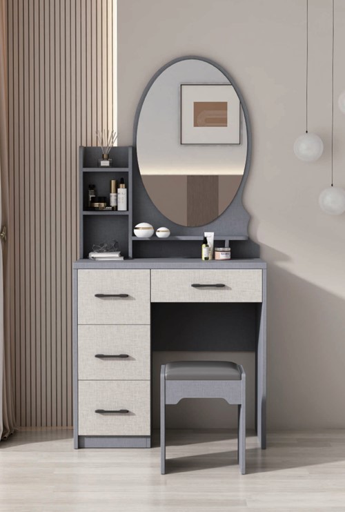 Dressing Table White & Grey
