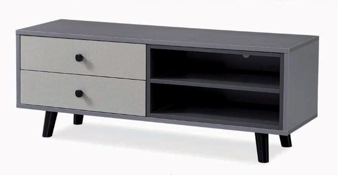TV Rack Grey/white