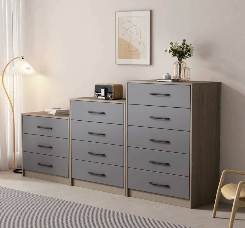 Chest Drawer Three Layer Brown
