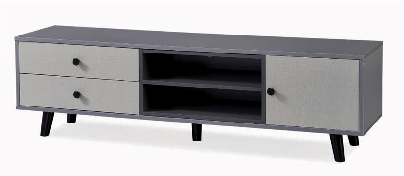 TV Rack Grey/white