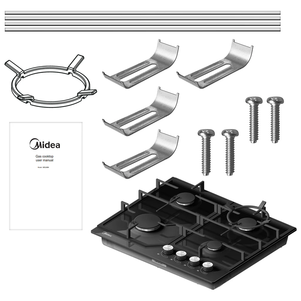 MIDEA Gas Hob - Glass Top — image 5