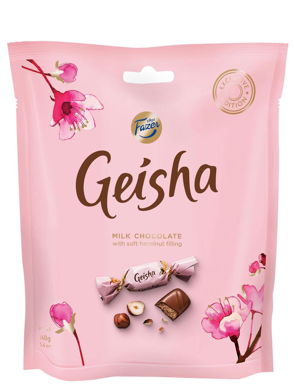Geisha Milk Chocolate with soft hazelnut filling 160G