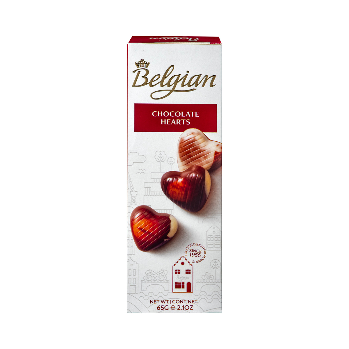 Belgian Chocolate Hearts 65G