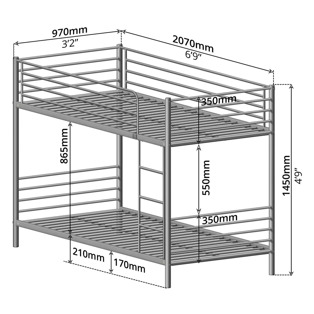Metal Bunk Bed — image 4
