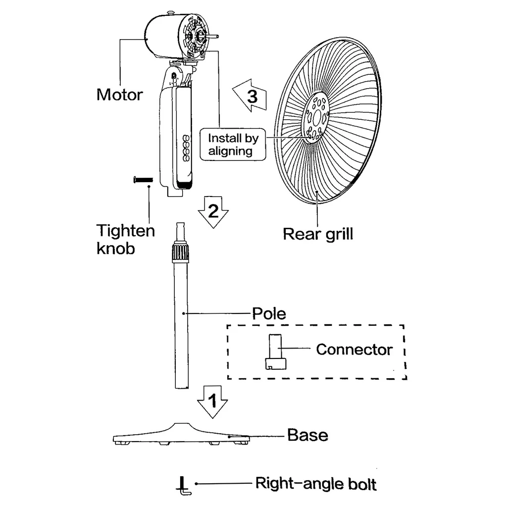 MIDEA Stand Fan (�18") — image 4