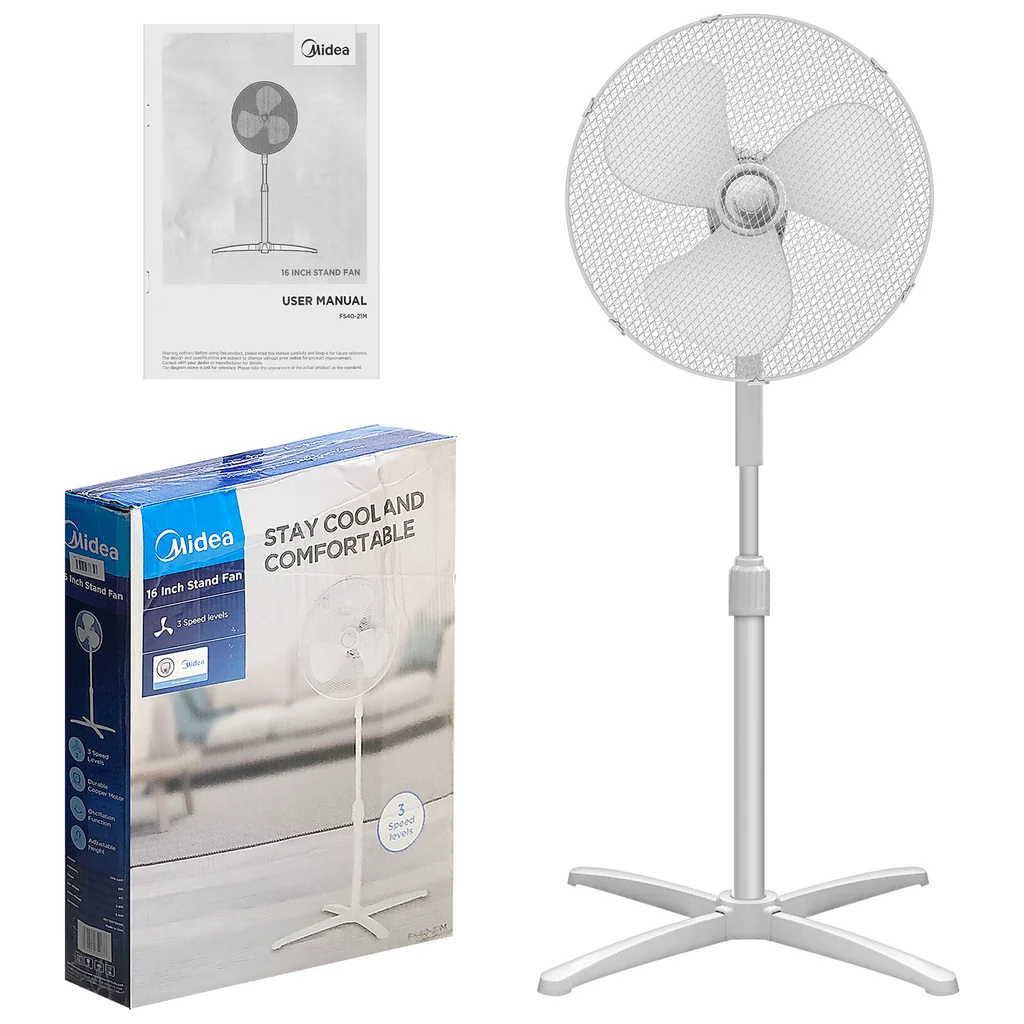 MIDEA Stand Fan (�16") White — image 6