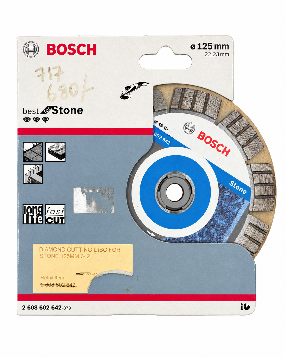 Bosch Diamond Cutting Disc for Stone 125mm