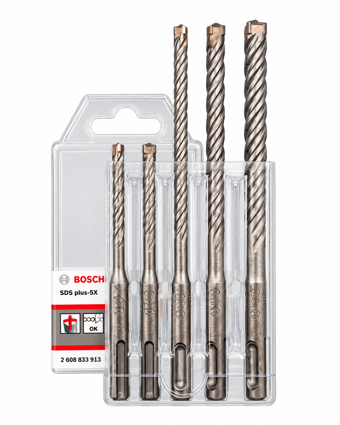 Bosch SDS Plus Hammer Bits 5pcs