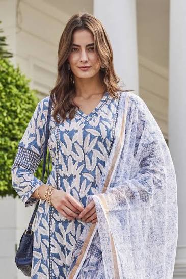 blue kurti