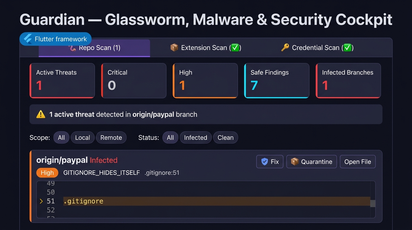Tab 1 Repo Scan Dashboard