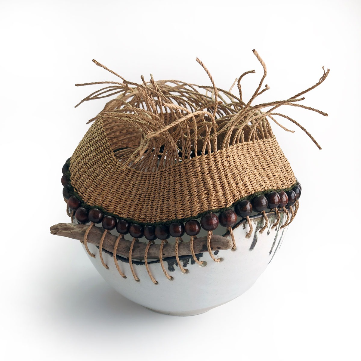 ClayWeave - Oxide Rim with Driftwood