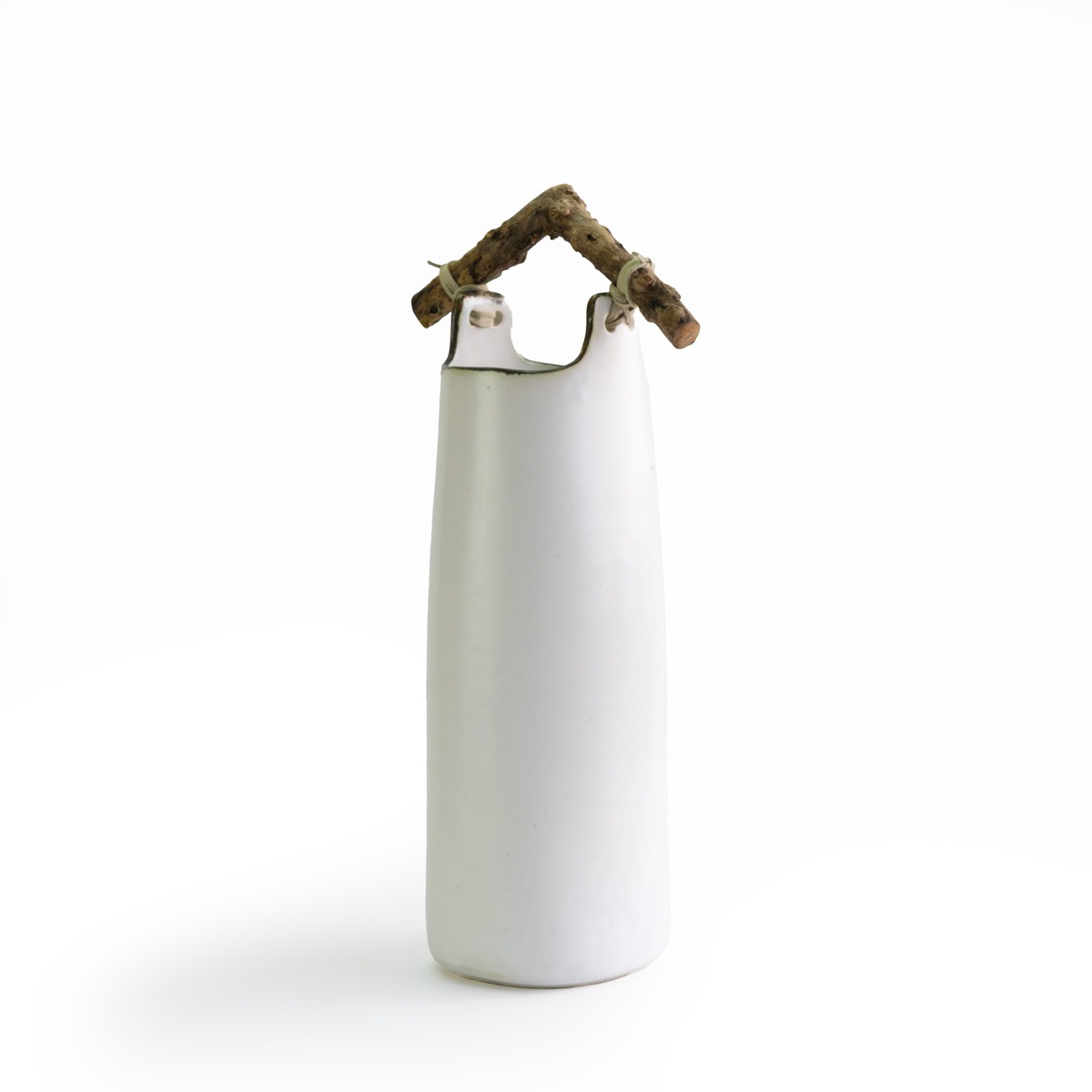 Satin White with Driftwood 