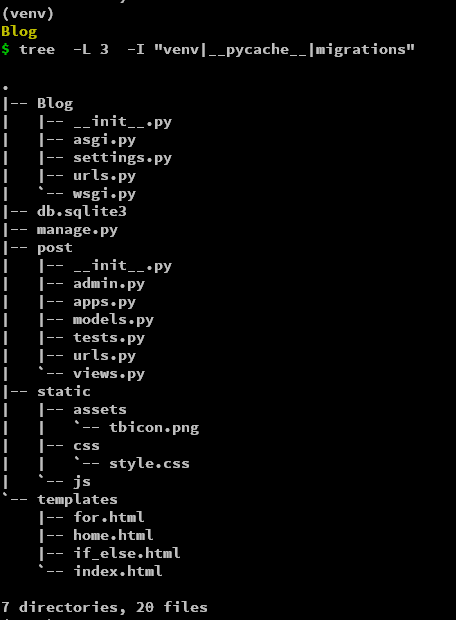 Folder tree structure