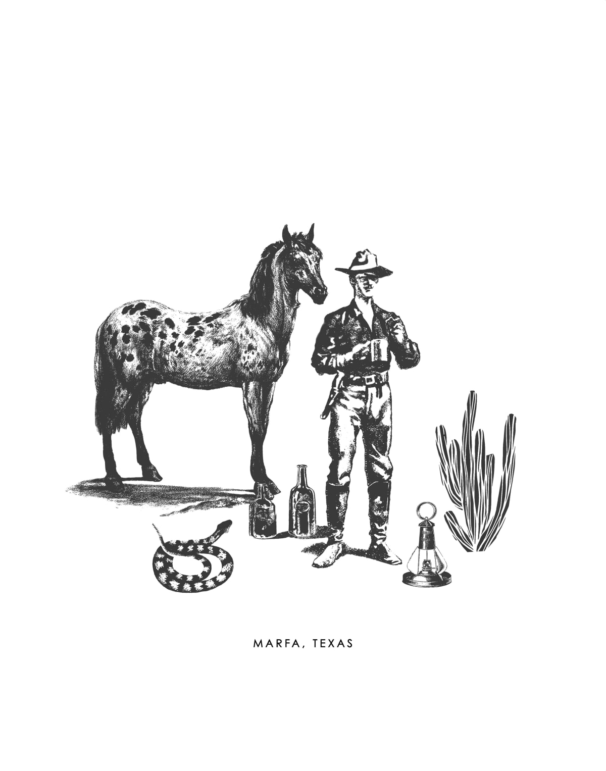 Marfa Cowboy Gallery Print Artwork