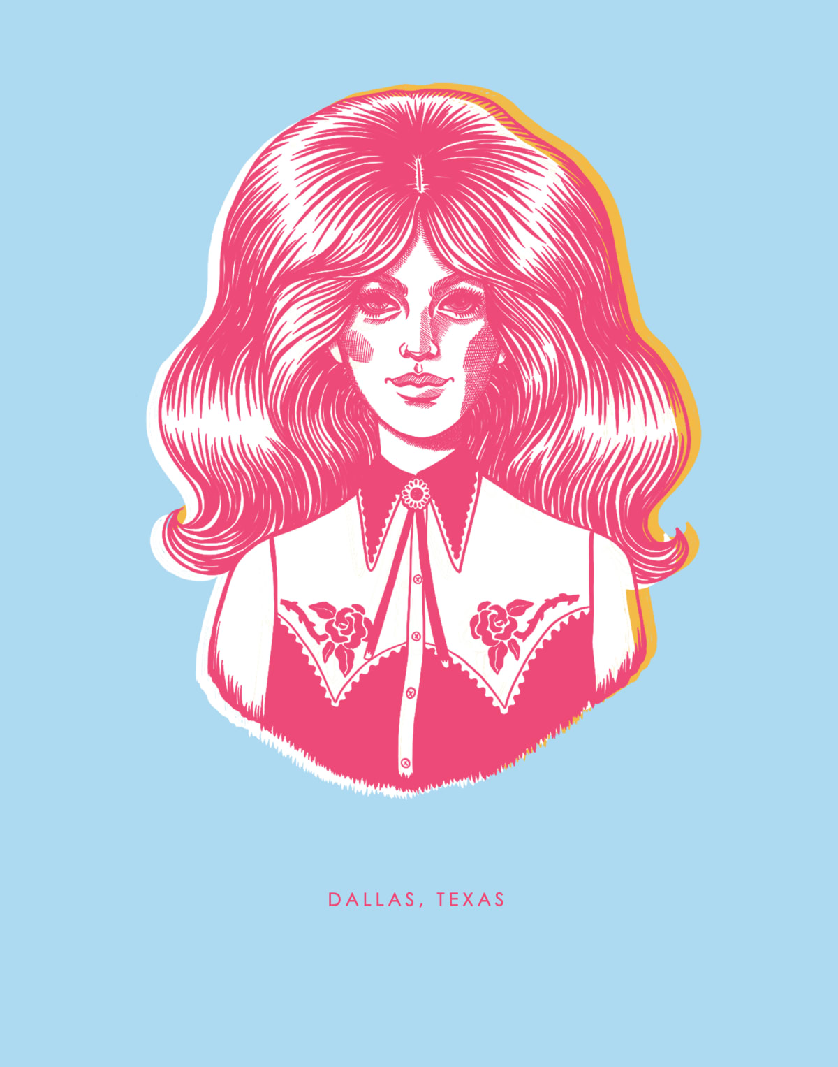 Dallas Cowgirl Gallery Print Artwork