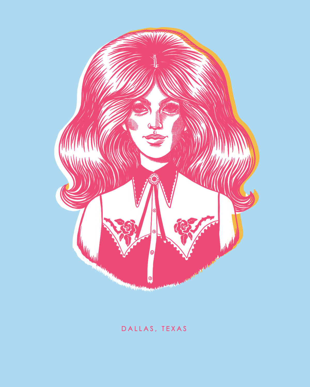 Dallas Cowgirl Gallery Print Artwork
