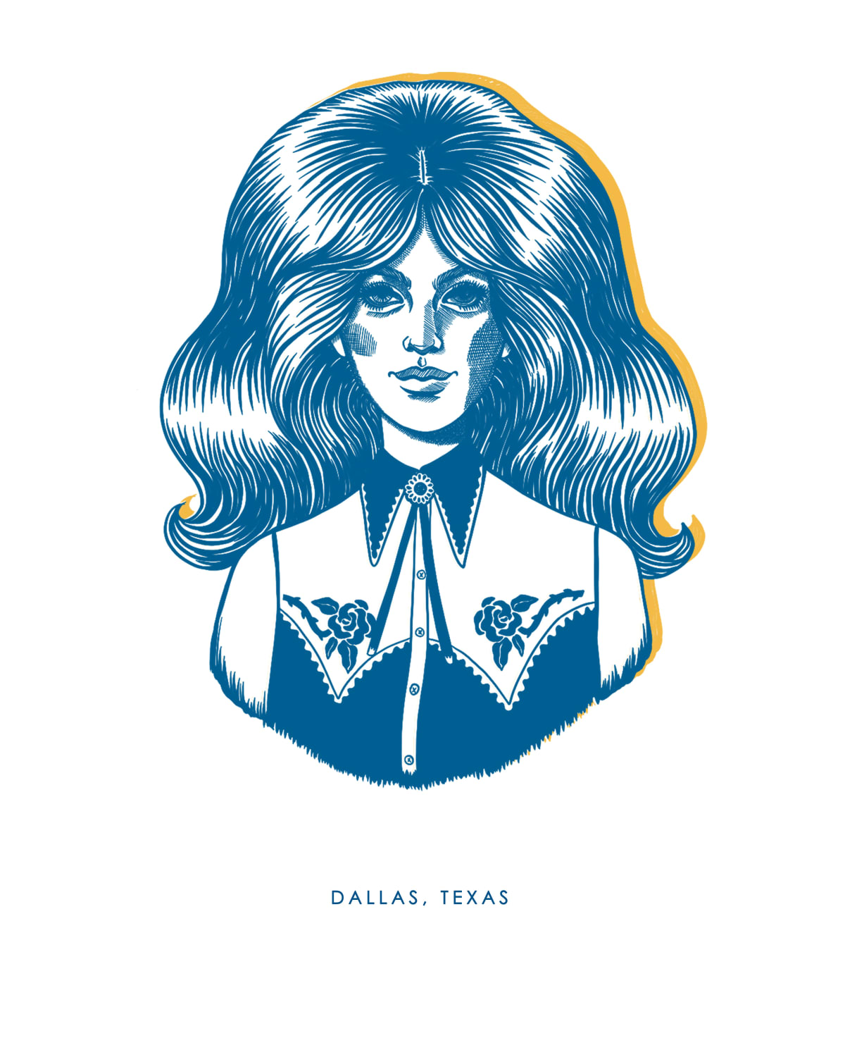 Dallas Cowgirl Gallery Print Artwork