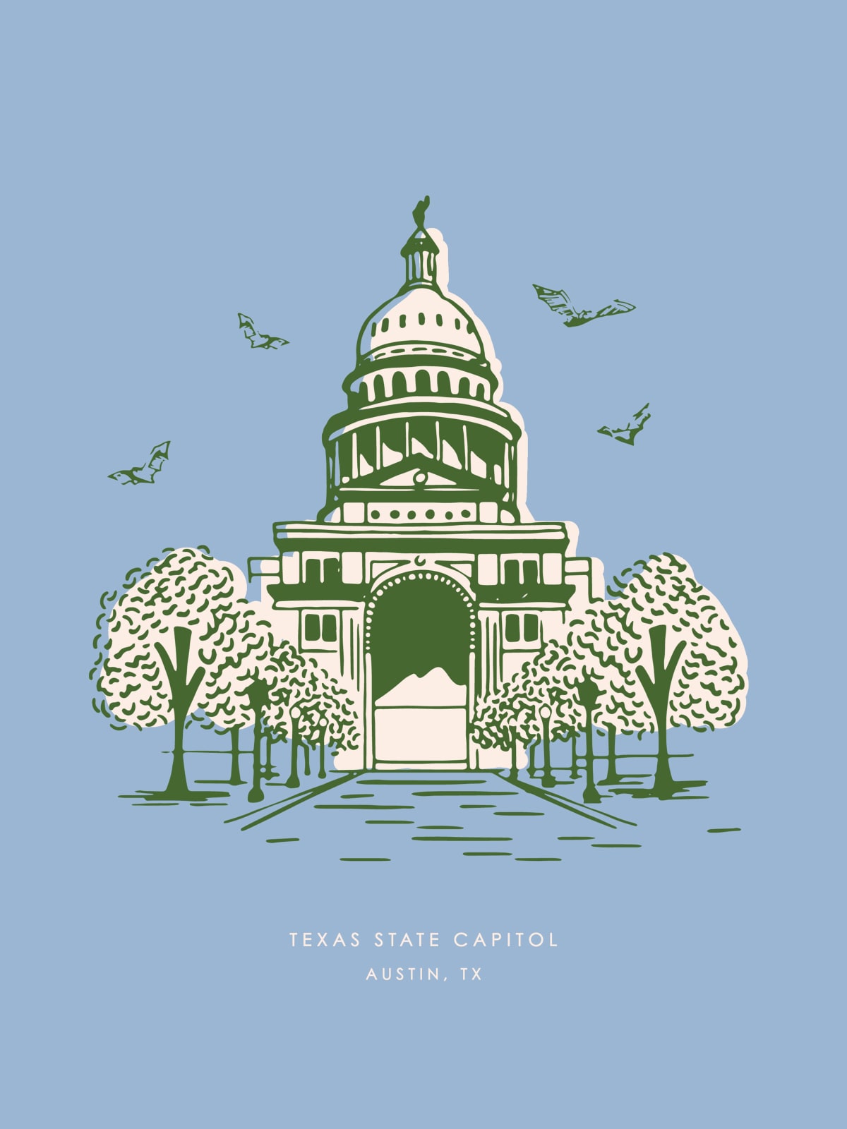 Austin Capitol Gallery Print Artwork