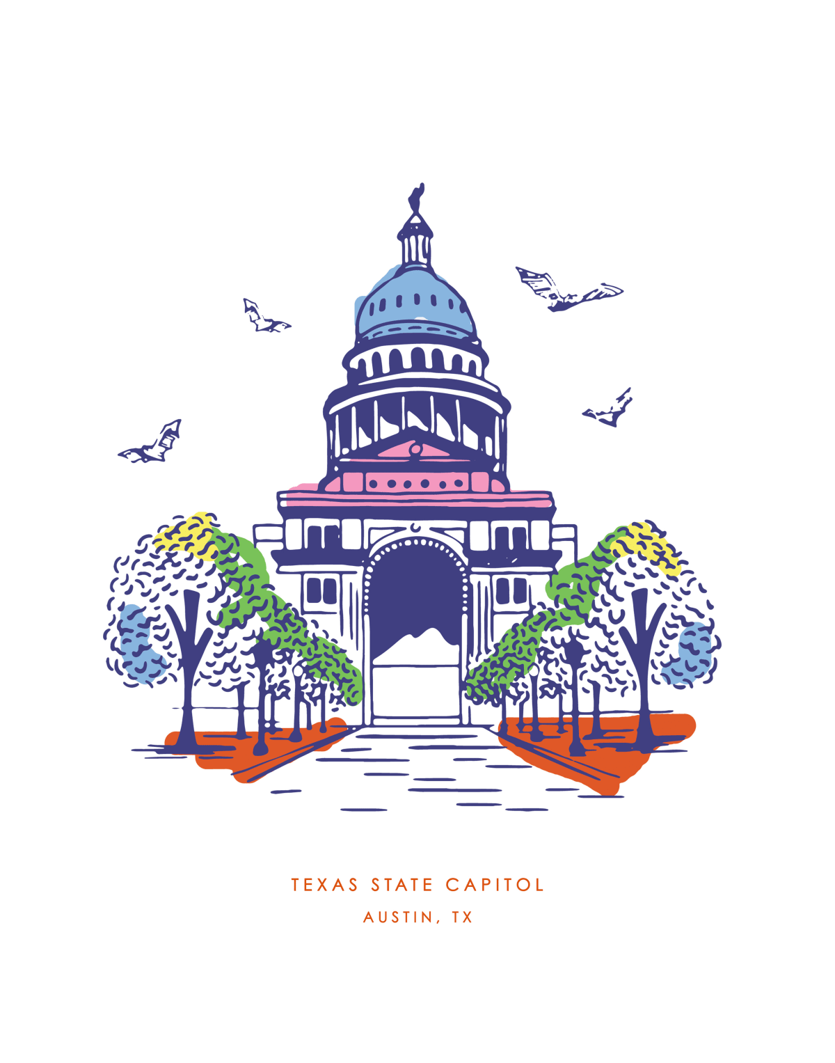 Austin Capitol Gallery Print Gallery Print Multi / 5x7 / Print