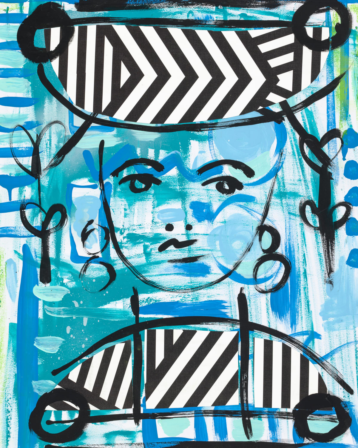 Josephine Blue Art Print Artwork